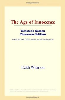 The Age of Innocence (Webster's Korean Thesaurus Edition)