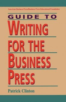 Guide to writing for the business press