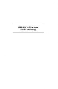 MATLAB® in bioscience and biotechnology
