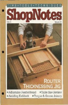 Woodworking Shopnotes 021 - Router Thicknessing Jig