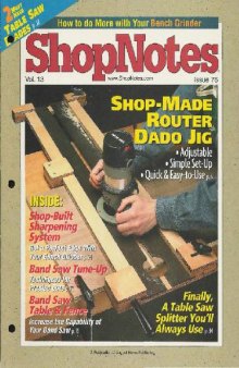 Woodworking Shopnotes 076 - Shop Made Router Dado Jig
