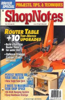 Woodworking Shopnotes 085 - Router table + 10 top notch upgrades