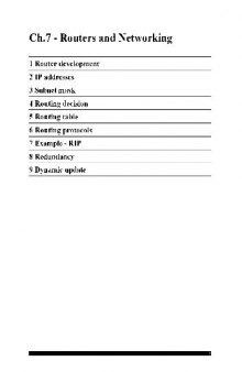 Routers and Networking