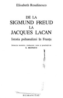 De la Sigmund Freud la Jacques Lacan