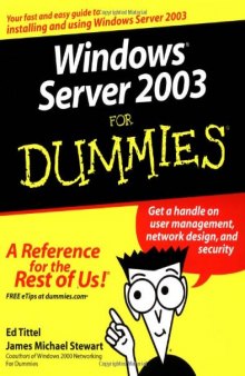 Windows Server 2003 for Dummies