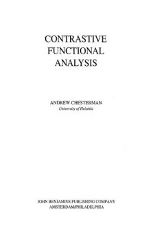 Contrastive Functional Analysis