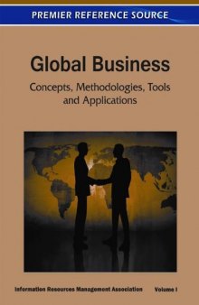 Global Business: Concepts, Methodologies, Tools and Applications  