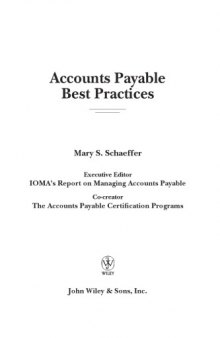 Accounts payable best practices