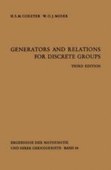 Generators and Relations for Discrete Groups