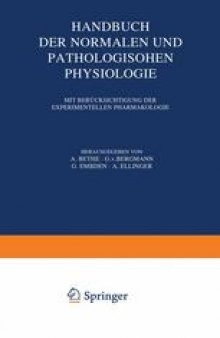 Handbuch der Normalen und Pathologischen Physiologie: Zweiter Band Atmung; Aufnahme und Abgabe Gasförmiger Stoffe