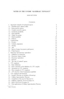Algebraic Topology Notes(2010 version,complete,175 pages)