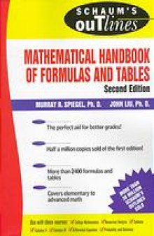 Schaum's mathematical handbook of formulas and tables