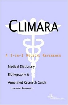 Climara: A Medical Dictionary, Bibliography, And Annotated Research Guide To Internet References