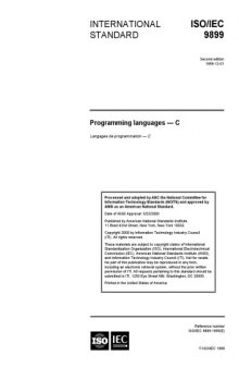 ISO-IEC 9899-1999 - Programming languages C