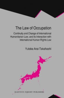 The Law of Occupation (International Law in Japanese Perspective)