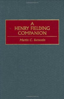 A Henry Fielding Companion