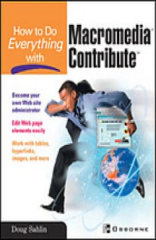 How to do everything with Macromedia Contribute