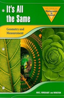 Mathematics in Context: It's All the Same: Geometry and Measurement