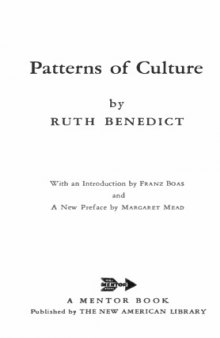 Patterns of Culture