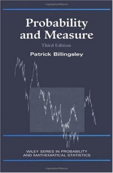 Probability and Measure, Third Edition (Wiley Series in Probability and Statistics)