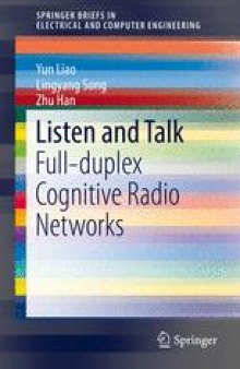 Listen and Talk: Full-duplex Cognitive Radio Networks 