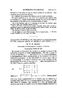 Operators of Order pm in the Group of Isomorphisms of the Abelian Group of Order pn and Type 1,1..