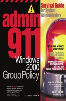 Admin911: Windows 2000 Group Policy