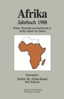 Afrika Jahrbuch 1988: Politik, Wirtschaft und Gesellschaft in Afrika südlich der Sahara