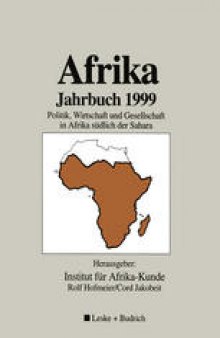 Afrika Jahrbuch 1999: Politik, Wirtschaft und Gesellschaft in Afrika südlich der Sahara