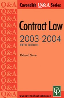 Contract Law Q&A 2003-2004 (Q & a Series)