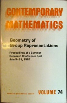 Geometry of Group Representations: Proceedings