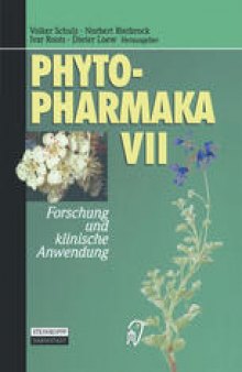 Phytopharmaka VII: Forschung und klinische Anwendung