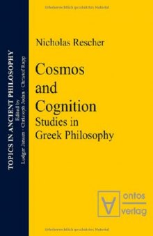 Cosmos and Logos : studies in Greek philosophy