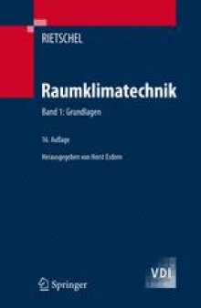 Raumklimatechnik: Band 1: Grundlagen