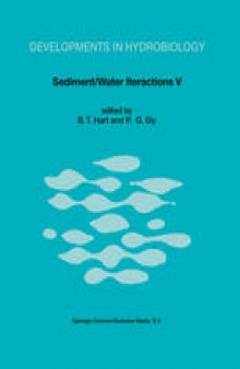 Sediment/Water Interactions: Proceedings of the Fifth International Symposium
