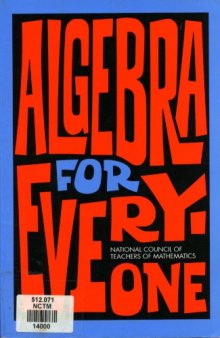 Algebra for Everyone: In-Service Handbook