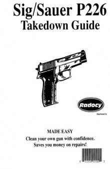 Sig/Sauer P226 Takedown Guide