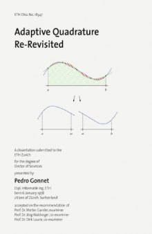 Adaptive Quadratures - Revisited