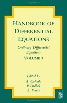 Handbook of Differential Equations: Ordinary Differential Equations, Volume 3