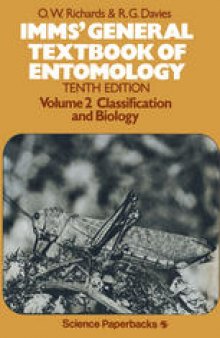 Imms’ General Textbook of Entomology: Volume 2: Classification and Biology