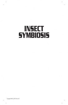 Insect Symbiosis (Contemporary Topics in Entomology)