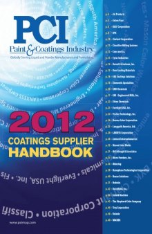 Paint & Coatings Industry Supplier Handbook 2012