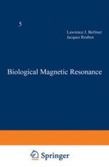 Biological Magnetic Resonance: Volume 5