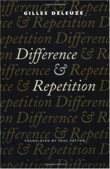 Difference and repetition