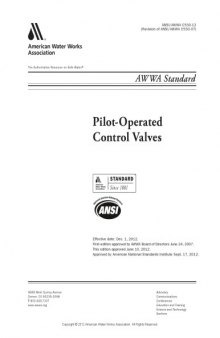 AWWA Standard C530-12 Pilot Operated Control Valves