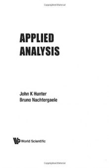 Applied Analysis (no draft)