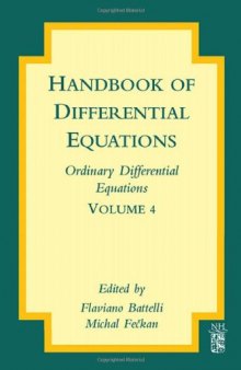 Handbook of differential equations. Ordinary differential equations. Vol.4