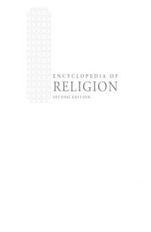 Encyclopedia of Religion, Vol. 15, Appendix, Synoptic Outline, Index  