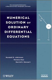 Numerical Solution of Ordinary Differential Equations (Pure and Applied Mathematics: A Wiley Series of Texts, Monographs and Tracts)