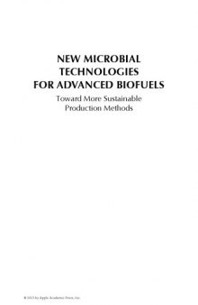New Microbial Technologies for Advanced Biofuels : Toward More Sustainable Production Methods